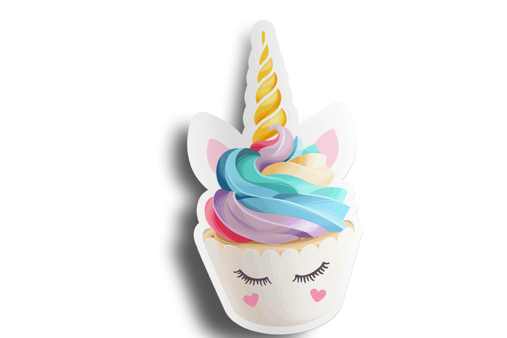 Unicorn Cupcake Sticker