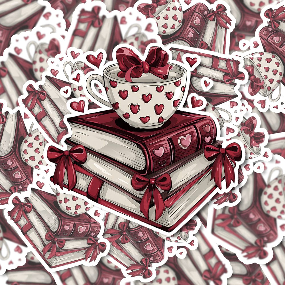 Valentine Book Sticker