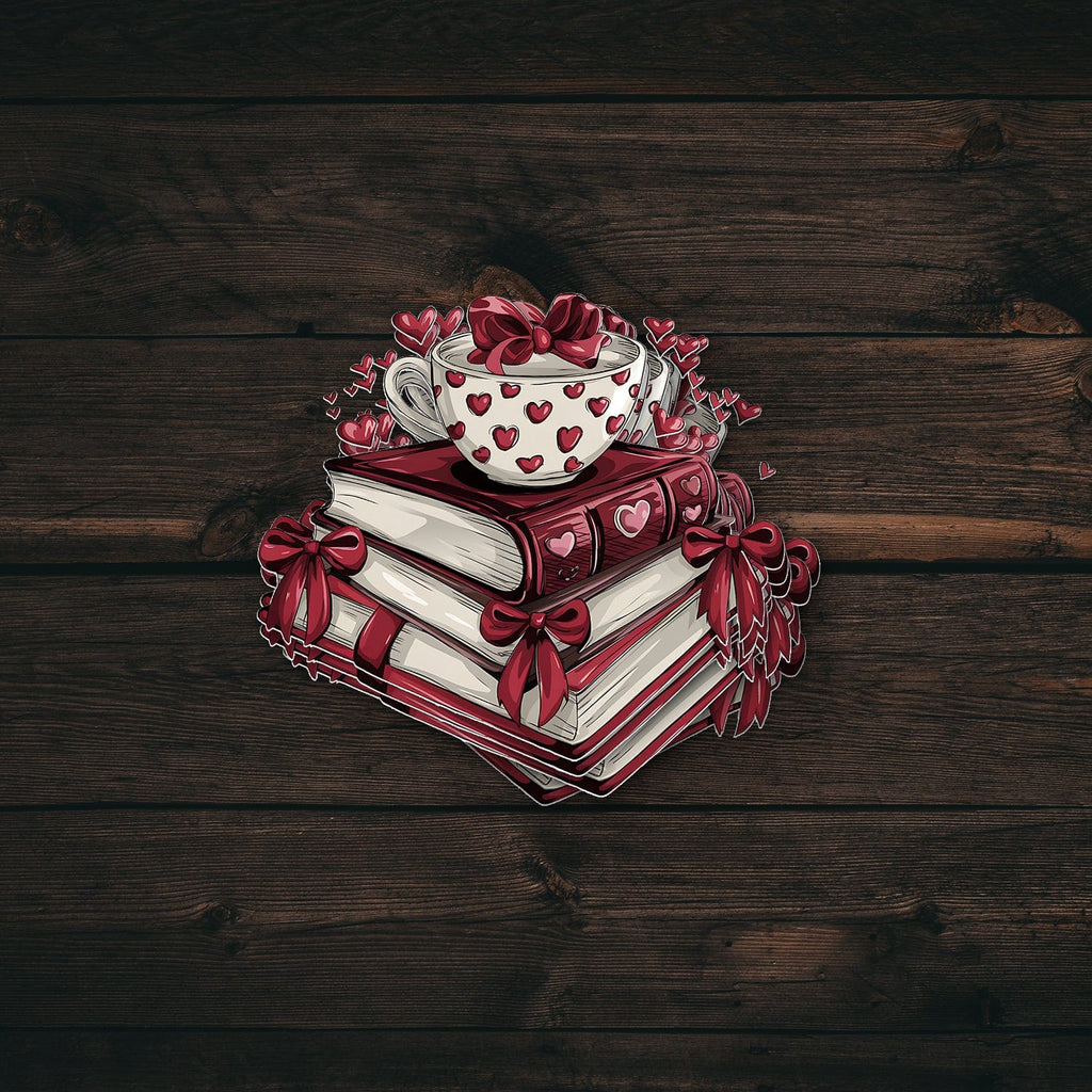 Valentine Book Sticker