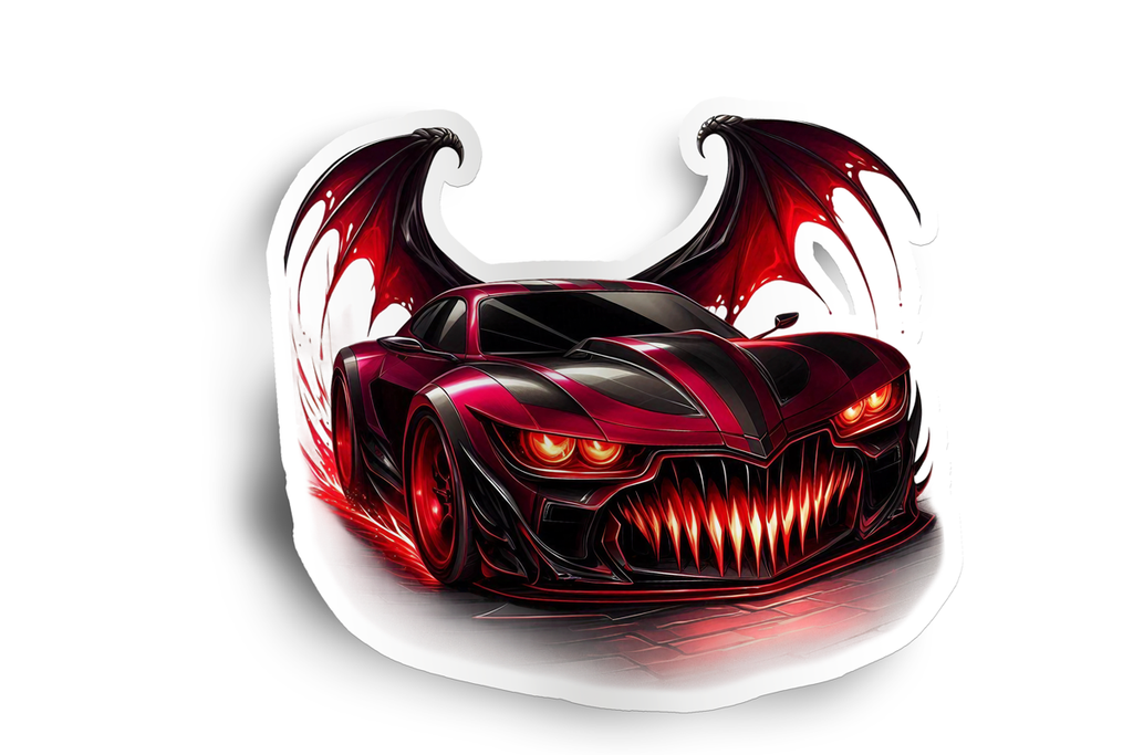 Vampire Monster Car Sticker