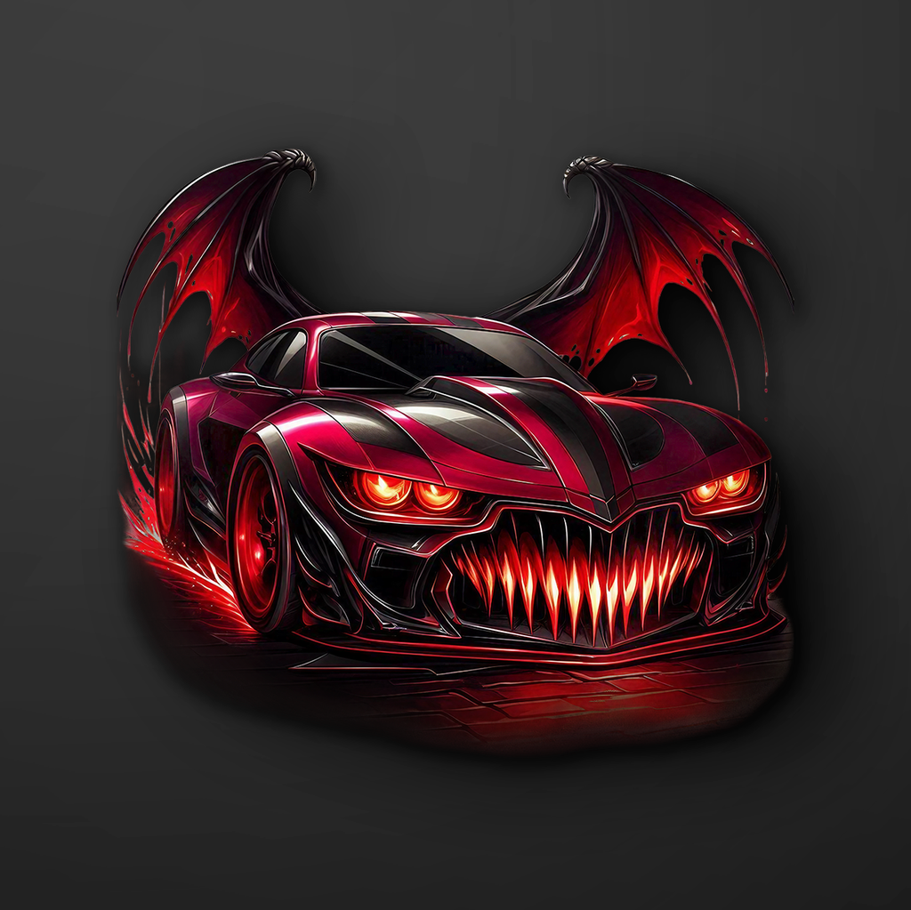 Vampire Monster Car Sticker