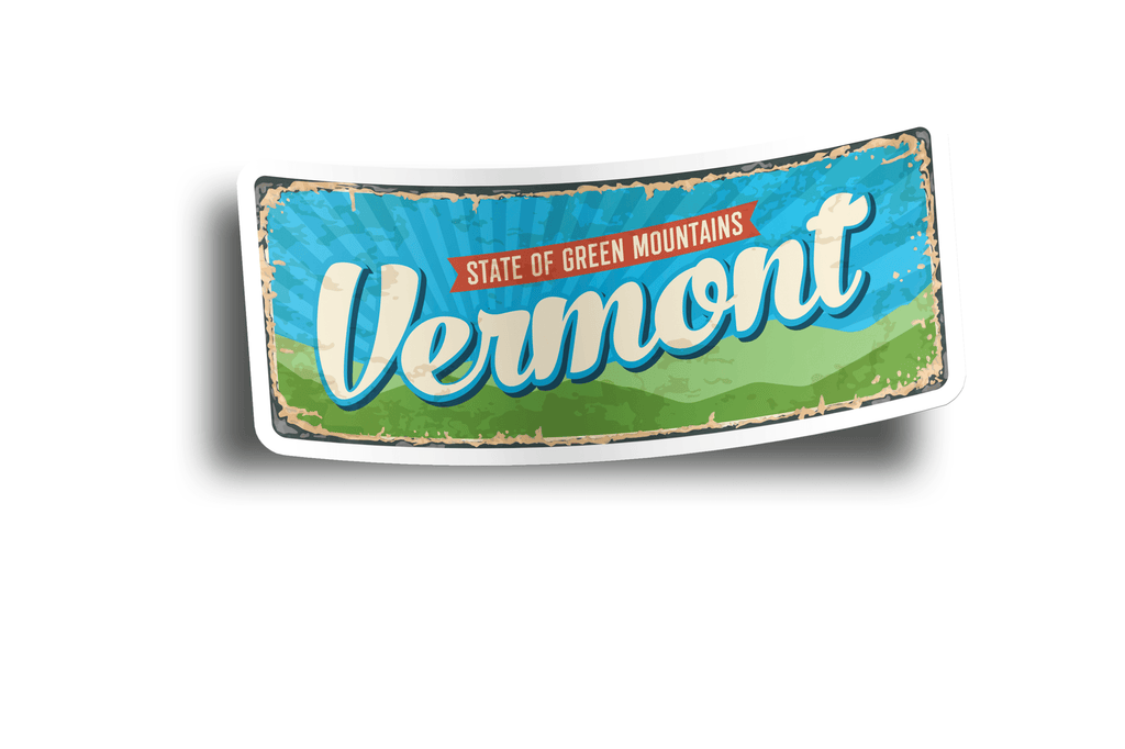 Vermont State Vintage Sticker