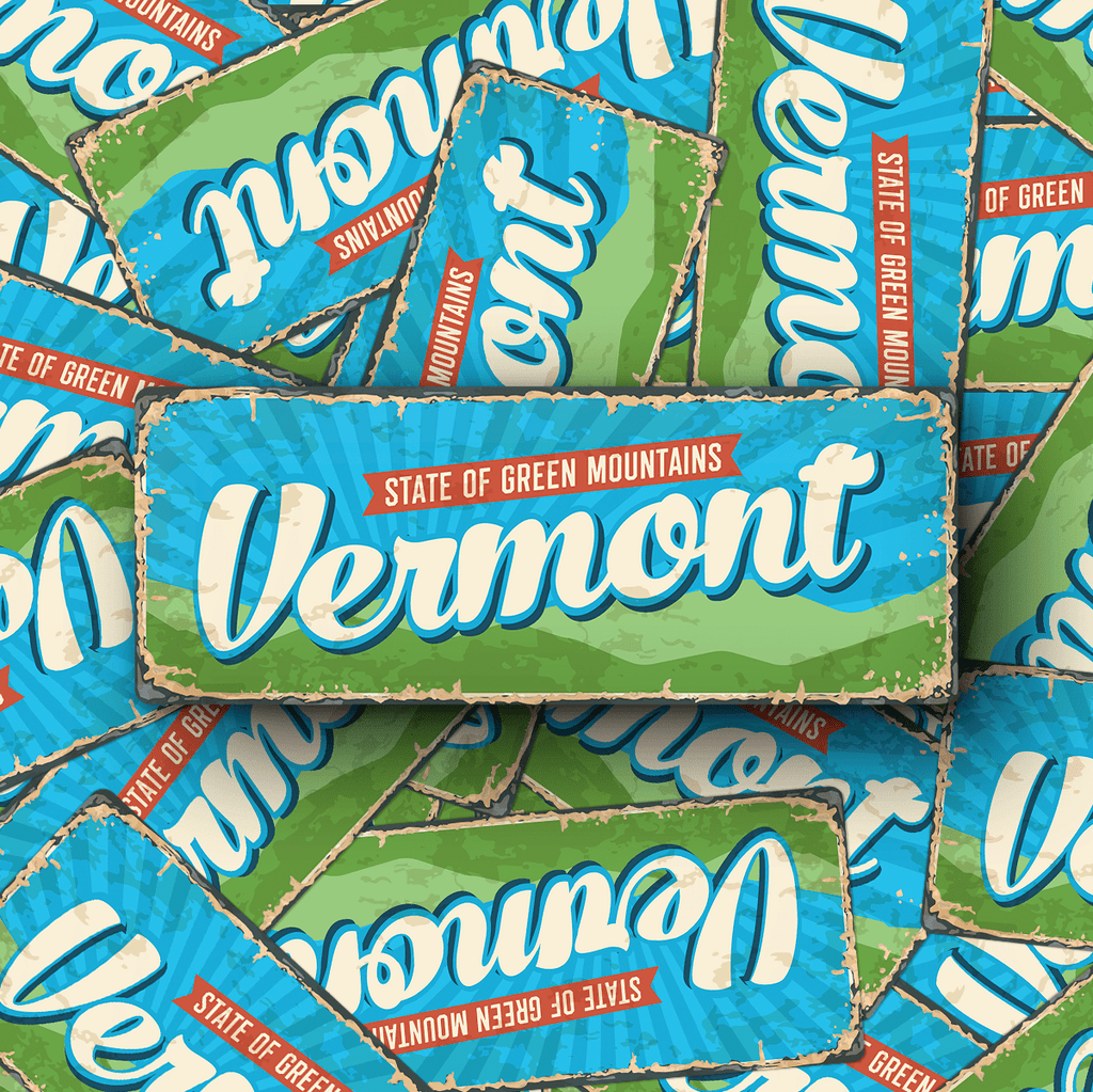 Vermont State Vintage Sticker