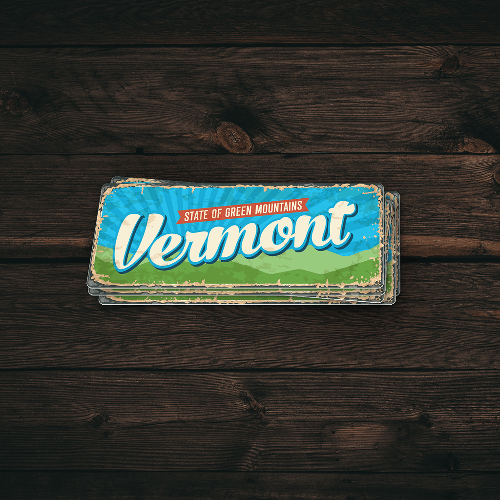 Vermont State Vintage Sticker