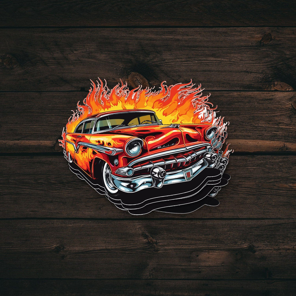 Vintage 50s Hot Rod Sticker