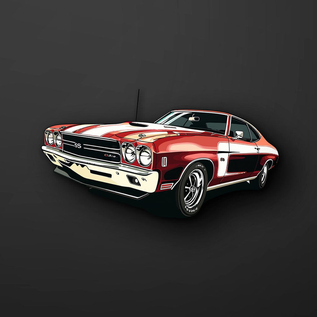 Vintage Muscle Car Decal