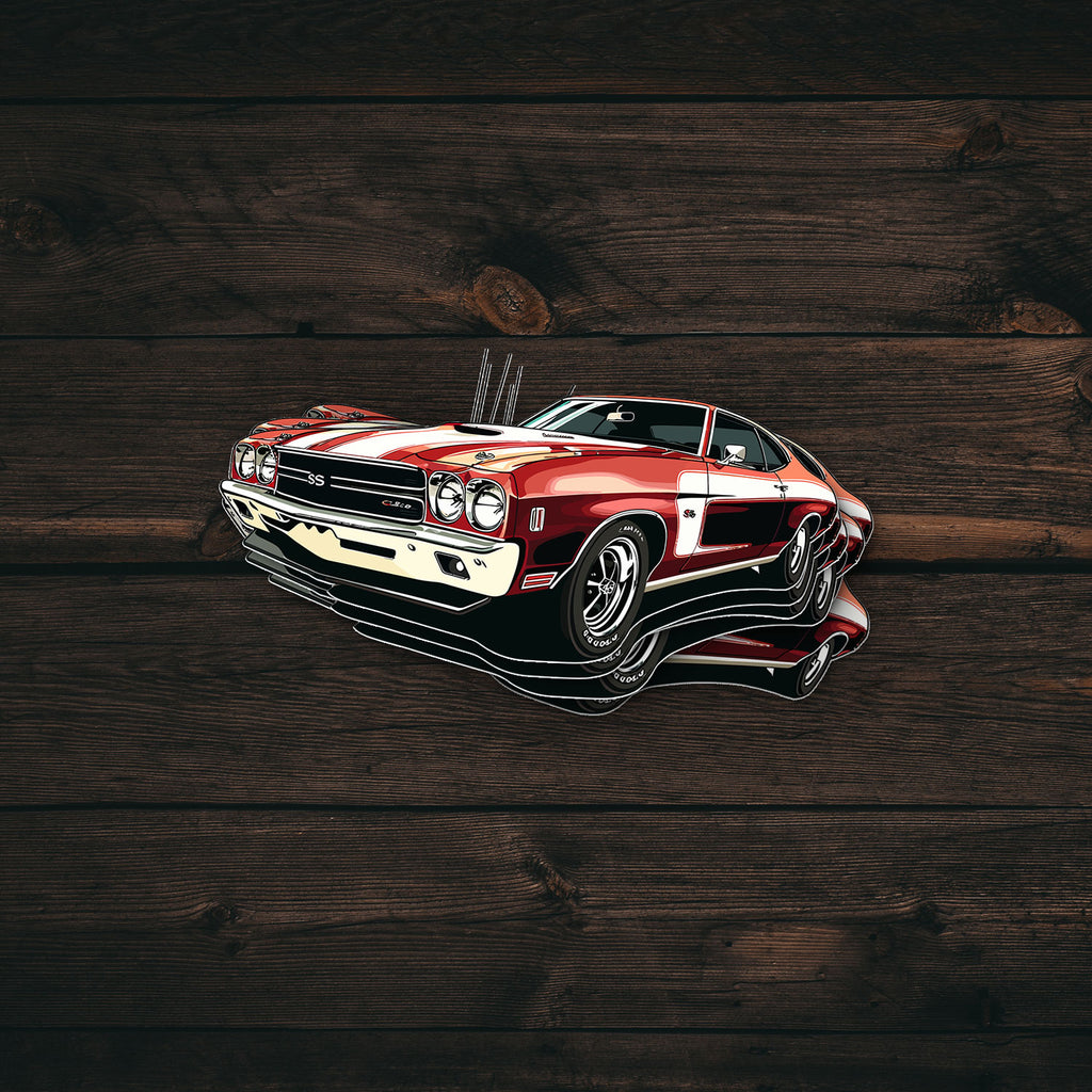 Vintage Muscle Car Decal