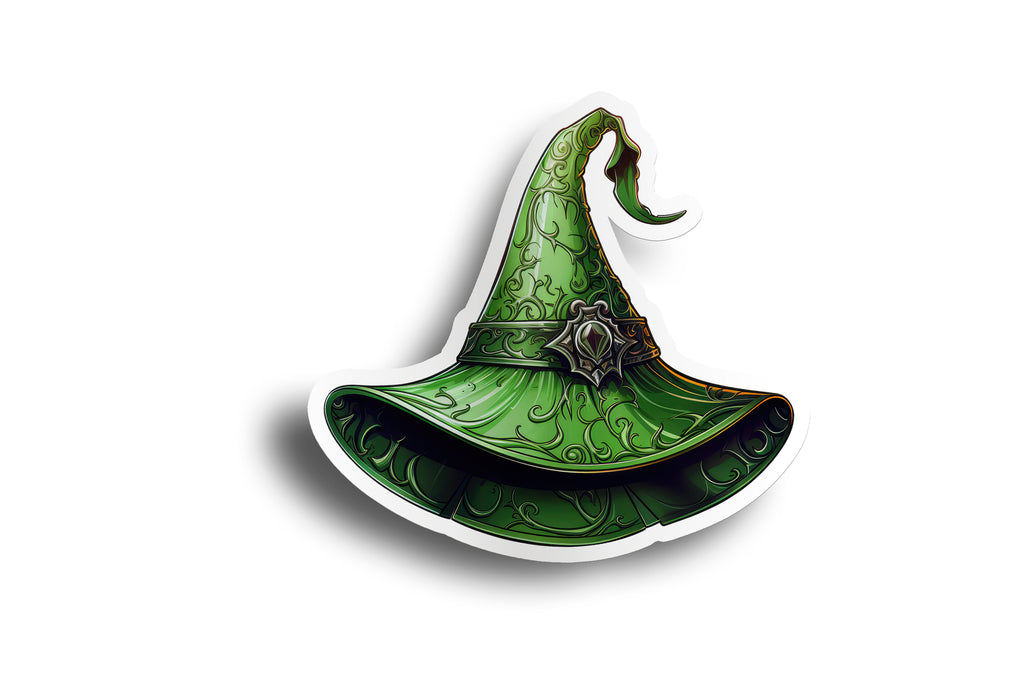 Vintage Witch Hat Sticker