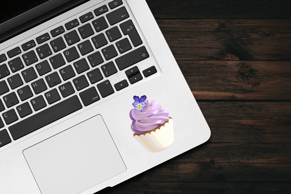 Violet Cupcake Sticker