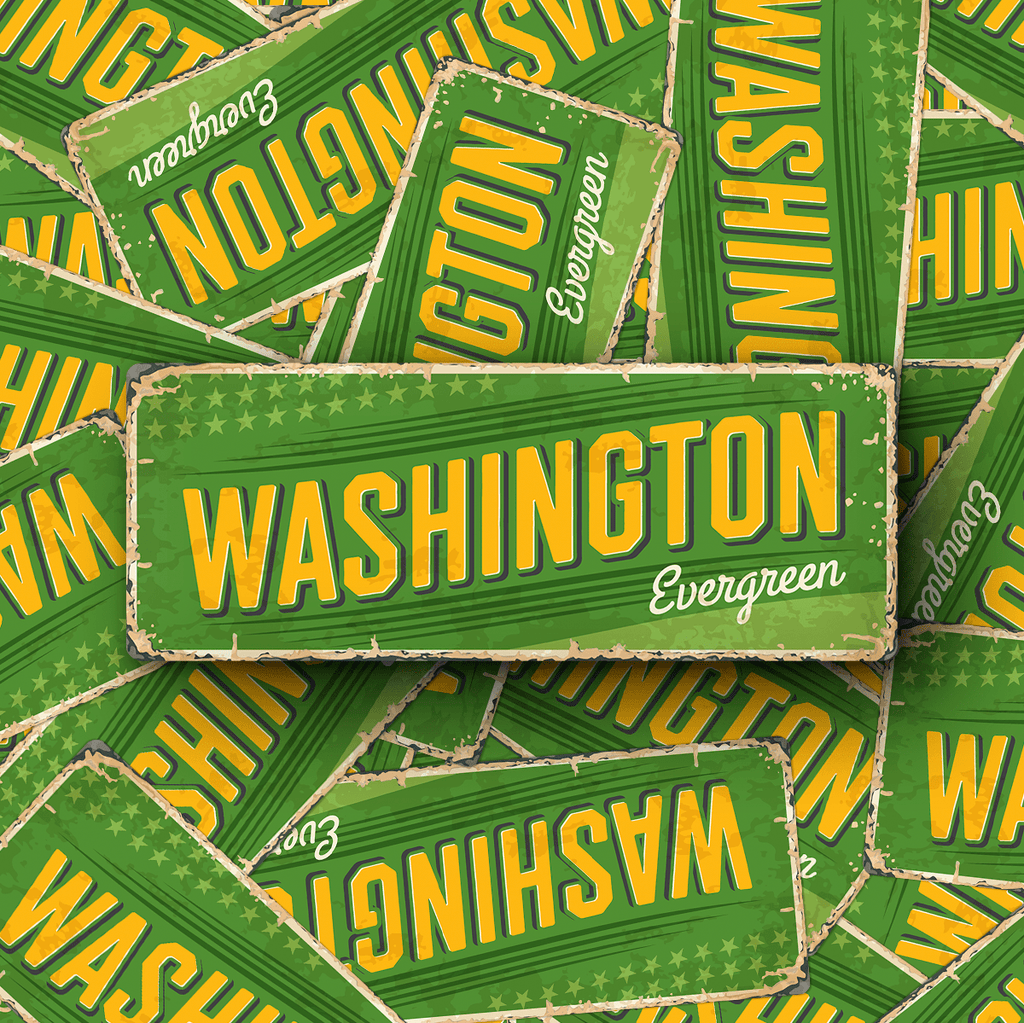 Washington State Vintage Sticker