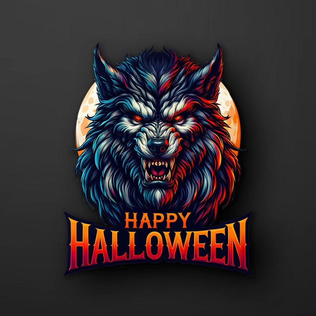 Werewolf Halloween Sticker