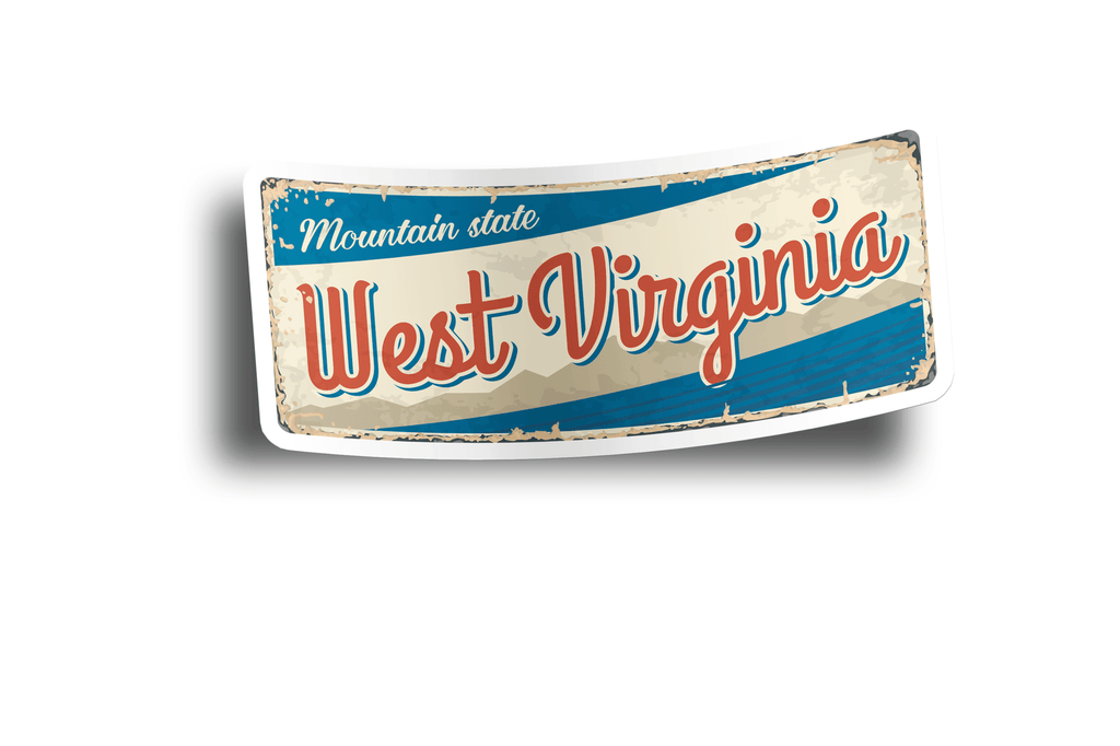 West Virginia State Vintage Sticker