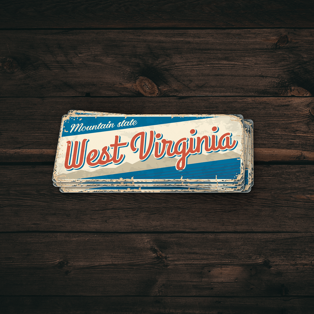 West Virginia State Vintage Sticker