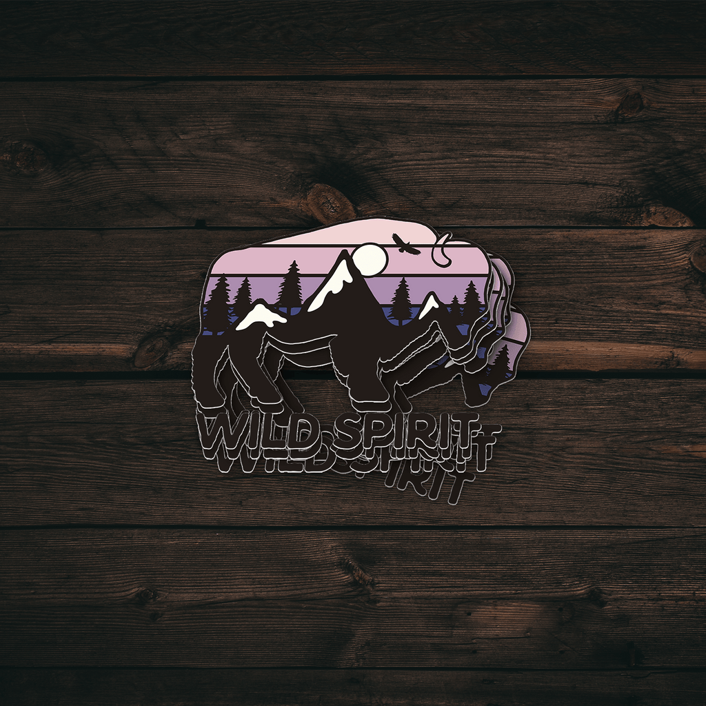 Wild Spirit Camping Sticker