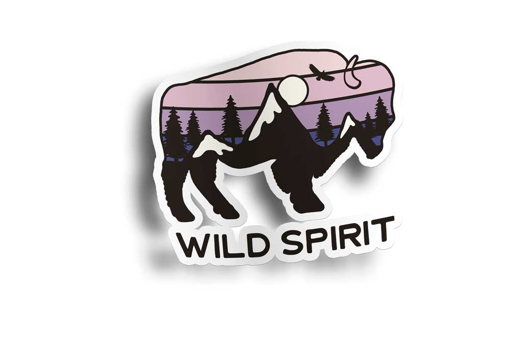 Wild Spirit Camping Sticker