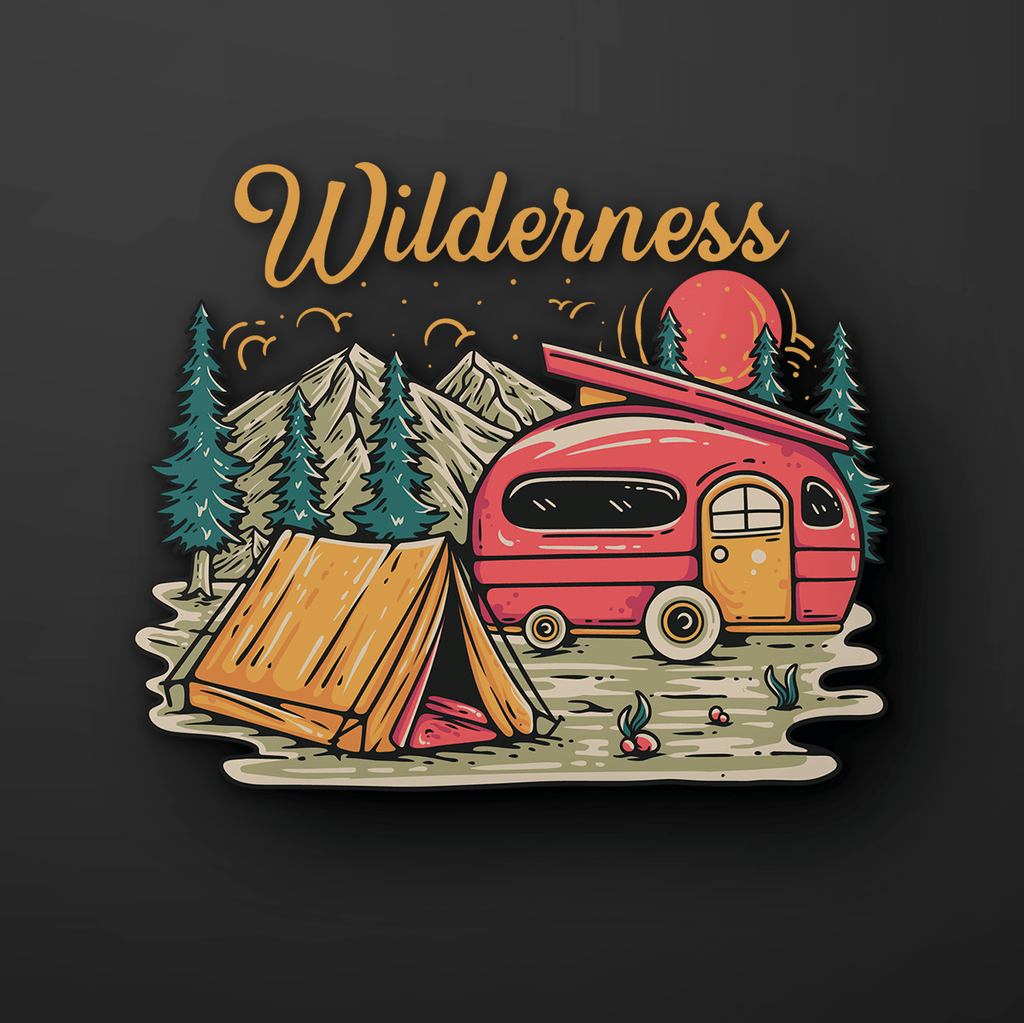 Wilderness Camping Sticker