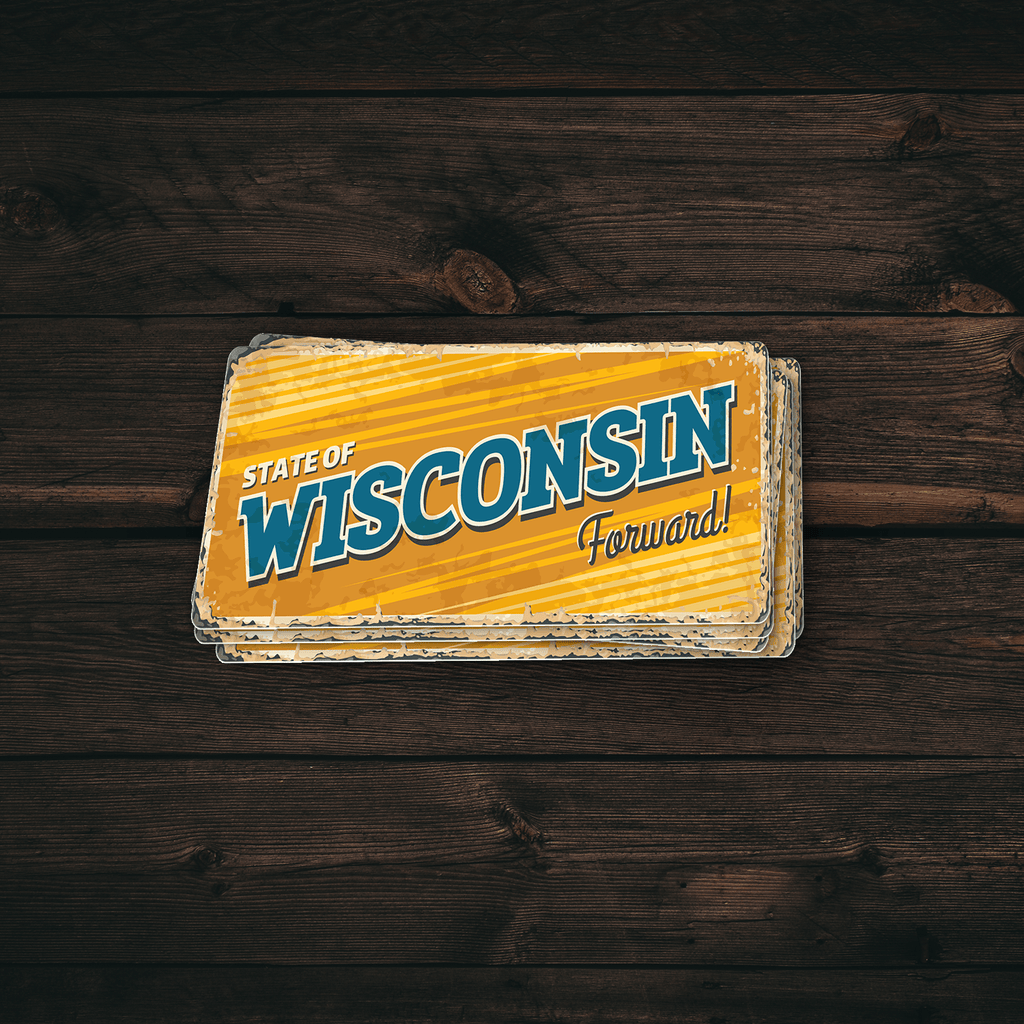 Wisconsin State Vintage Sticker