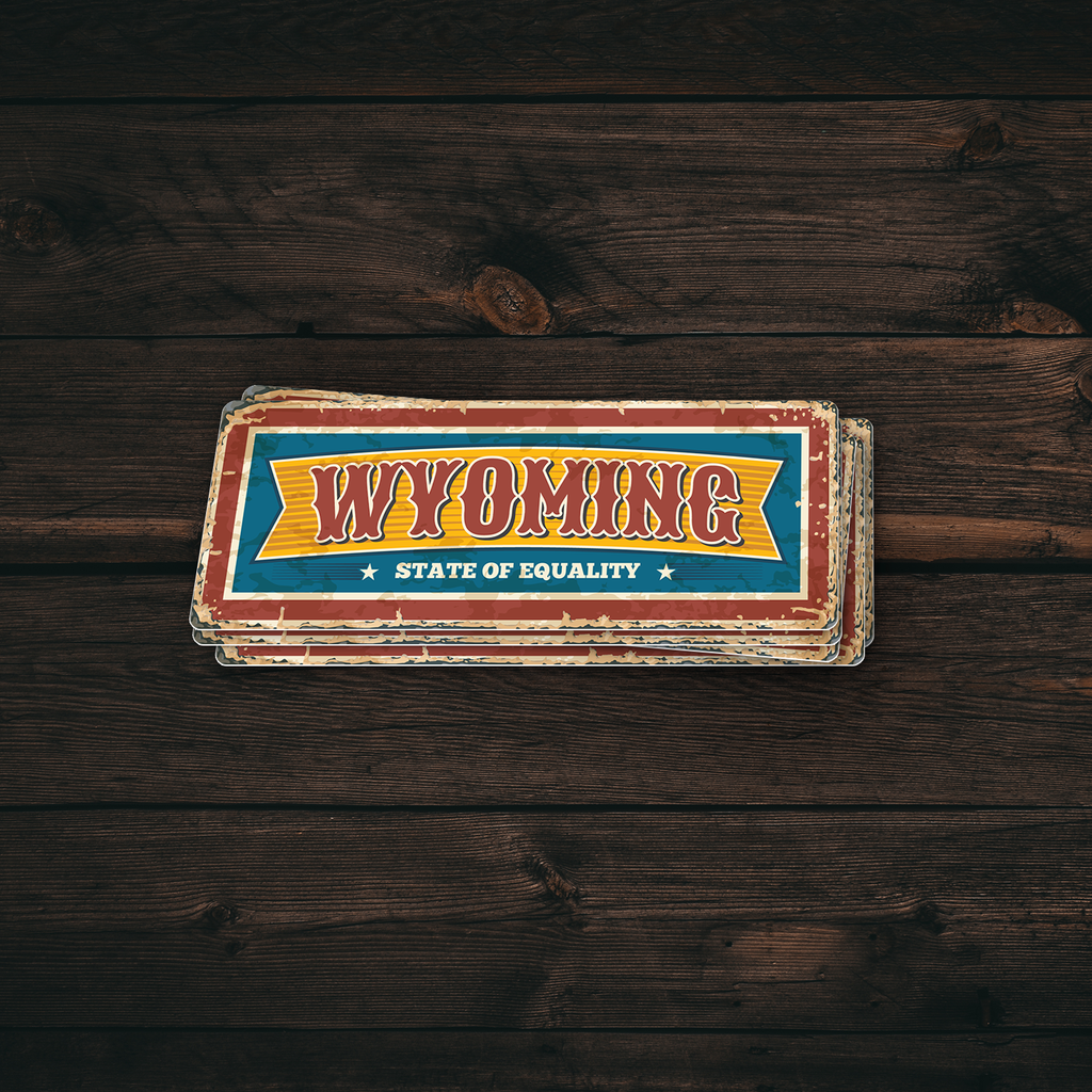 Wyoming State Vintage Sticker