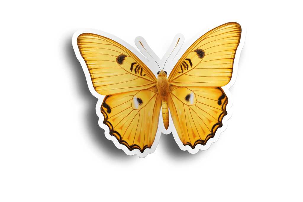 Sunny Yellow Butterfly Sticker