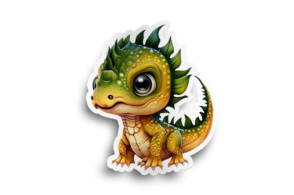 Yellow Baby Dinosaur Sticker