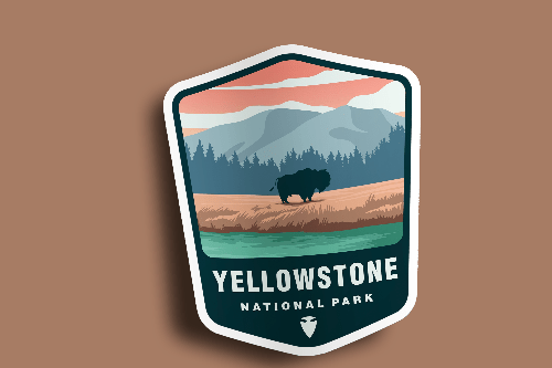 Yellowstone National Park Sticker