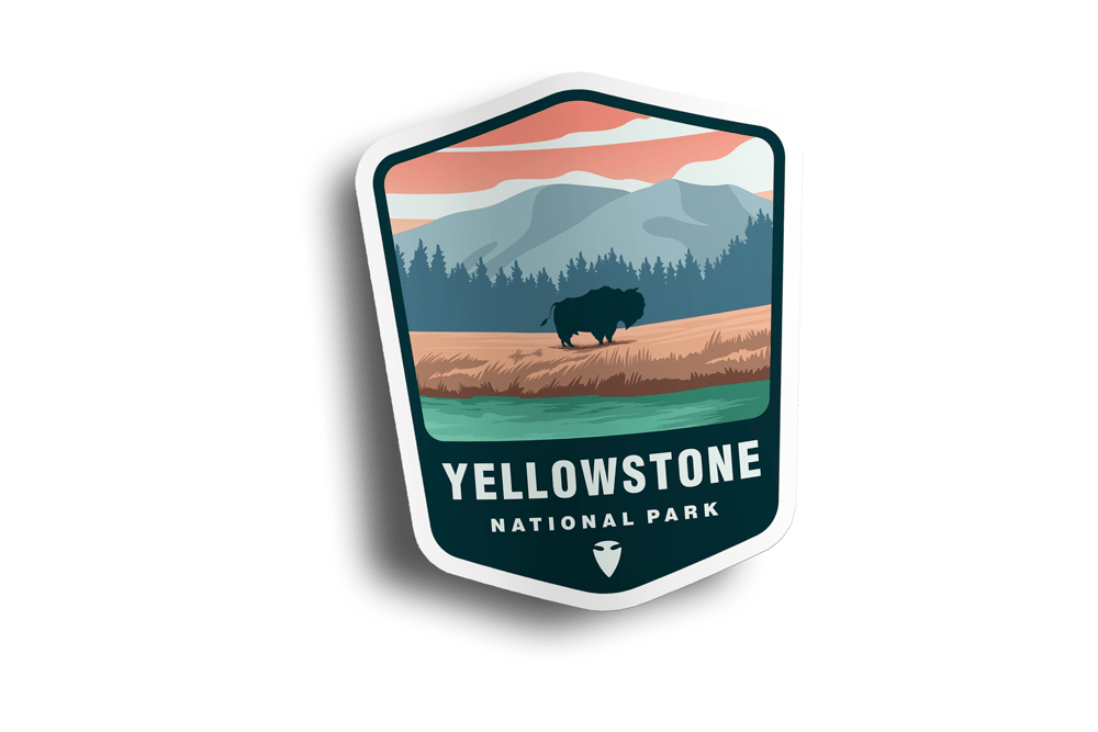 Yellowstone Club Sticker Yellowstone National Park Sticker – Piggy Print Stickers